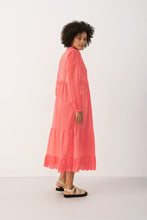 Load image into Gallery viewer, Part Two Seia broderie anglaise detail long dress Porcelain Rose