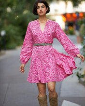 Load image into Gallery viewer, Grace & Mila Germaine belted skater skirt Rose