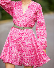 Load image into Gallery viewer, Grace & Mila Germaine belted skater skirt Rose