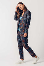 Load image into Gallery viewer, SKFK Hize autumnal print sateen trousers in Black Multi