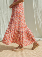 Load image into Gallery viewer, Indi & Cold Smocked detail sundress Retro Wild Poppy Coral