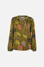 Load image into Gallery viewer, Part Two Cesilla print shirt Nutria Botanical
