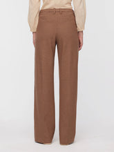 Load image into Gallery viewer, Nice Things Checked folk trousers with pocket detail Brown
