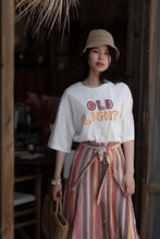 Load image into Gallery viewer, Orfeo Anycia long multi stitch hem skirt Orange stripes - CW CW 
