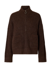 Load image into Gallery viewer, Selected Ras zip knit cardigan Delicioso Melange
