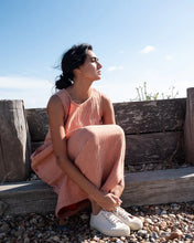 Load image into Gallery viewer, Bibico Elaine gingham check sundress Rust - CW CW 
