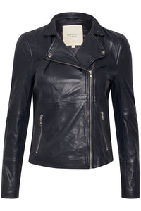 Part Two Frances leather jacket Sky Captain