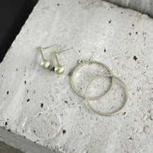 Load image into Gallery viewer, Dansk Tabitha Interstellar multi-styleable earring Silver Plating
