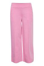 Load image into Gallery viewer, Ichi Kate pique wide leg trouser Super Pink
