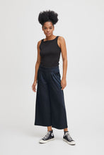 Load image into Gallery viewer, Ichi Kate Wide leg knit pant Total Eclipse
