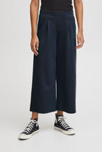 Load image into Gallery viewer, Ichi Kate Wide leg knit pant Total Eclipse
