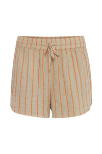 Ichi Foxa striped beach short Doeskin Coral Rose