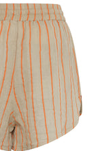 Load image into Gallery viewer, Ichi Foxa striped beach short Doeskin Coral Rose
