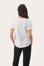Load image into Gallery viewer, Part Two Gesina notch neck T shirt Bright White
