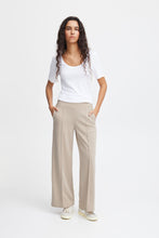 Load image into Gallery viewer, Ichi Kate pique wide leg trouser Doeskin

