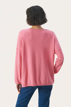 Load image into Gallery viewer, Part Two Lliane relaxed V neck jumper Morning Glory
