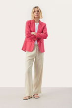 Load image into Gallery viewer, Part Two Nyan linen blazer Claret Red
