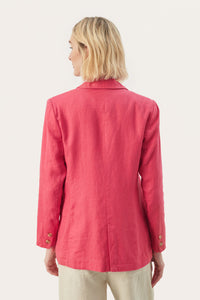 Part Two Nyan linen blazer Claret Red