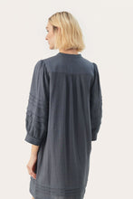 Load image into Gallery viewer, Part Two Emerson pleat and shirring detail dress Turbulence
