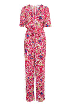 Load image into Gallery viewer, Ichi Marrakech crinkle jumpsuit Love Potion Flow
