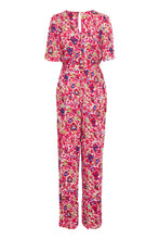 Load image into Gallery viewer, Ichi Marrakech crinkle jumpsuit Love Potion Flow

