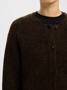 Selected Femme Lulu short cardigan Delicioso Melange
