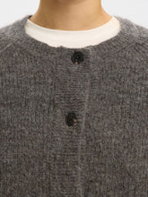 Load image into Gallery viewer, Selected Femme Lulu short cardigan Medium Grey Melange
