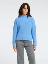 Load image into Gallery viewer, Selected Femme Selma funnel knit jumper Cornflower Blue
