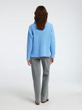 Load image into Gallery viewer, Selected Femme Selma funnel knit jumper Cornflower Blue
