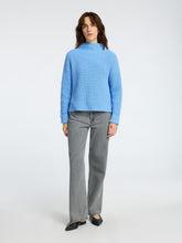 Load image into Gallery viewer, Selected Femme Selma funnel knit jumper Cornflower Blue
