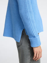 Load image into Gallery viewer, Selected Femme Selma funnel knit jumper Cornflower Blue
