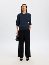 Load image into Gallery viewer, Selected Tenny Tencel puff sleeve sweatshirt Dark Sapphire - CW CW 
