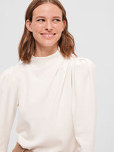 Load image into Gallery viewer, Selected Femme Fenja LS funnel neck top Ivory
