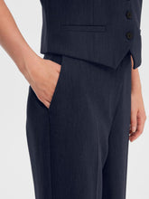 Load image into Gallery viewer, Selected Femme Rita tailored wide leg trouser Dark Sapphire Melange
