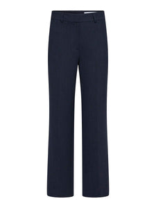 Selected Femme Rita tailored wide leg trouser Dark Sapphire Melange