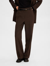 Load image into Gallery viewer, Selected Femme Frita Wide leg suit trouser Java Melange

