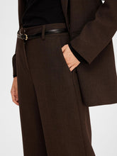 Load image into Gallery viewer, Selected Femme Frita Wide leg suit trouser Java Melange
