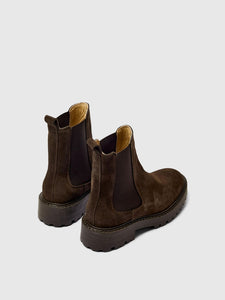 Selected Femme Vilma suede chelsea boot Chocolate