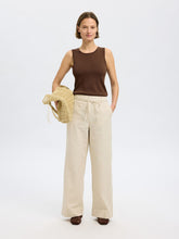 Load image into Gallery viewer, Selected Femme Moon knitted sleeveless top Black
