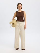 Load image into Gallery viewer, Selected Femme Moon knitted sleeveless top Black
