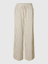Load image into Gallery viewer, Selected Viva Gulia soft striped sun pant Sandshell Chocolate - CW CW 
