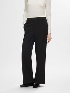 Selected femme Tara wide leg pant Black