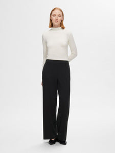 Selected femme Tara wide leg pant Black