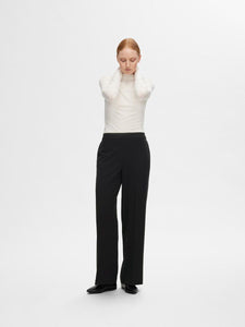 Selected femme Tara wide leg pant Black