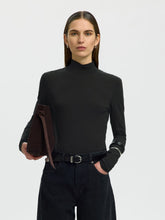 Load image into Gallery viewer, Selected Manja high neck top Black
