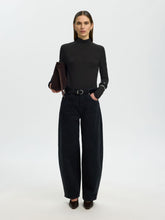 Load image into Gallery viewer, Selected Manja high neck top Black
