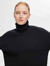 Load image into Gallery viewer, Selected Femme Kamma classic roll neck knit Black
