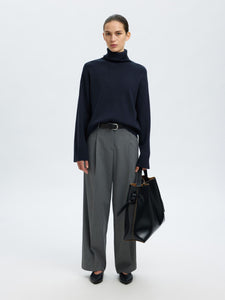 Selected Femme Kamma roll neck knit Dark Sapphire