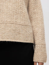 Load image into Gallery viewer, Selected Femme Alva structured jacquard knit Irish Cream
