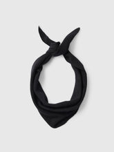 Load image into Gallery viewer, Selected Maria narrow cashmere triangular scarf Black
